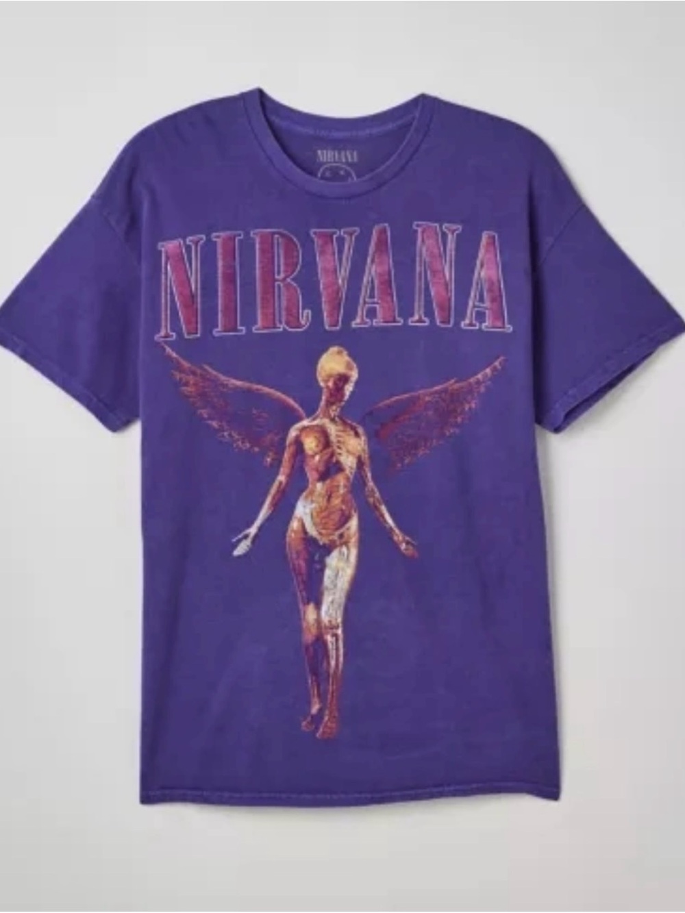 Nirvana Purple Graphic Tee Urban Outfitters